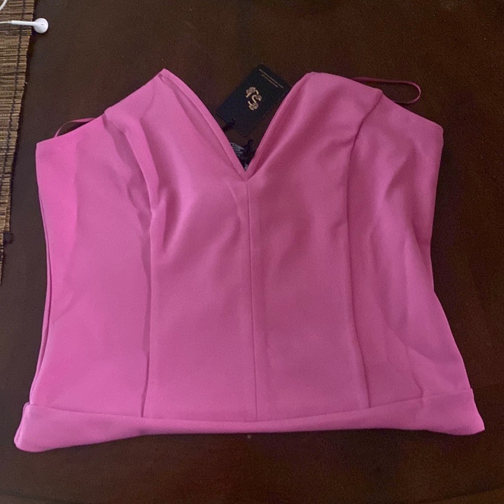 Sincerely Jules strapless bodysuit in a pink color size Large